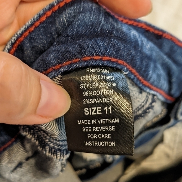 lovesick High waisted cutoff jean shorts size 11 - Picture 4 of 5